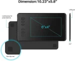HUION Inspiroy H640P Graphics Tablet with Battery-Free Stylus 8192 Pressure Sensitivity - Image 3