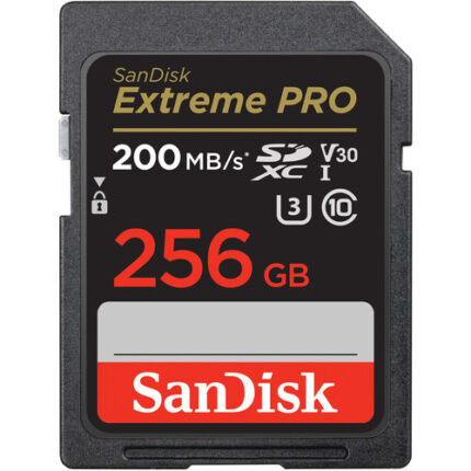SanDisk 256GB Extreme PRO 200mb/s v30 Memory Card