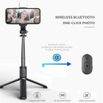 Q02S Fill Light Bluetooth Selfie Stick Tripod Mobile Phone Holder(Black) - Image 4