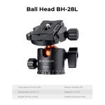 K&F Camera Tripod Lightweight K254A1+BH-28L 2IN1 - Image 3