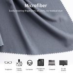 K&F Concept Microfiber Cleaning cloth set dark gray, 6 pieces - Image 3