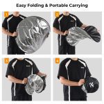 K&F Five in One Circular Reflector with Handle 110cm Portable Folding - Image 3