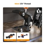 K&F Multi-Functional Super Clamp with Ballhead Magic Arm Ms13 - Image 6