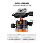 K&F K255A4+BH-28L Camera Tripod OLD TM - Image 5