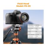 K&F O234A7+FH-03 Camera Tripod - Image 2