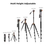 K&F O234A7+FH-03 Camera Tripod - Image 6