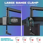 FIFINE BM88 Low-profile Mic Arm Stand for Streaming, Podcasting (Black) - Image 4