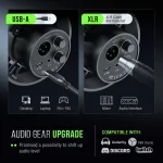 FIFINE K688 USB/XLR Dynamic Mic for Podcasting - Image 3