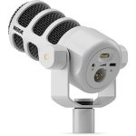 RODE PodMic USB and XLR Dynamic Broadcast Microphone (White) - Image 5