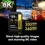 Lexar 128GB Professional 2000x UHS-II SDXC Memory Card - Image 2