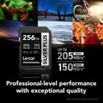 Lexar 256GB Professional SILVER PLUS UHS-I SDXC Memory Card - Image 6