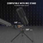 FIFINE XLR Condenser Microphone K669C Black - Image 6