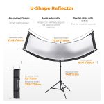 K&F CONCEPT U Shape 4 in 1 Curved Reflector 180x60cm U65120 - Image 2