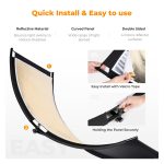 K&F CONCEPT U Shape 4 in 1 Curved Reflector 180x60cm U65120 - Image 5