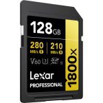 Lexar 128GB Professional Card 280MBs/210 1800x UHS-II SDXC GOLD - Image 2