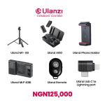 Ulanzi Ultimate Smartphone Content Creator Kit MT-89 Tripod 40W P40Bi Light & A100 Wireless Mic Bundle
