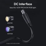 Ulanzi HT005 DC Power Adapter for 40W Pro/RGB Lights - Image 3
