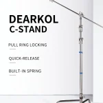 Dearkol DC-1 Unique Collar 3290mm Quick Release Turtle Base C Stand