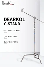 Dearkol DC-1 Unique Collar 3290mm Quick Release Turtle Base C Stand