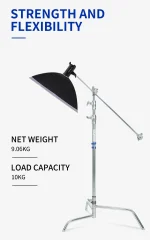 Dearkol DC-1 Unique Collar 3290mm Quick Release Turtle Base C Stand - Image 3