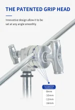Dearkol DC-1 Unique Collar 3290mm Quick Release Turtle Base C Stand - Image 5
