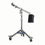 Dearkol DM-8 Heavy Duty Adjustable Boom Arm Light Stand with Castor Wheels & Counterweight Sandbag - Image 2