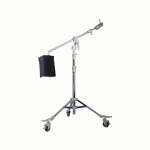 Dearkol DM-8 Heavy Duty Adjustable Boom Arm Light Stand with Castor Wheels & Counterweight Sandbag