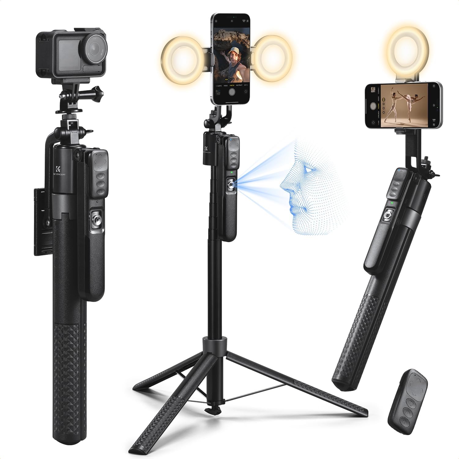 K&F CONCEPT Auto Face Tracking Tripod X106 K&F CONCEPT Auto Face Tracking Tripod X106 - Image 1